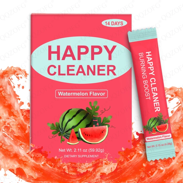 OEM Hot Sale Burning Boost Fruits and Vegetables Extract Watermelon Flavor Happy Cleaner Powder for Adult