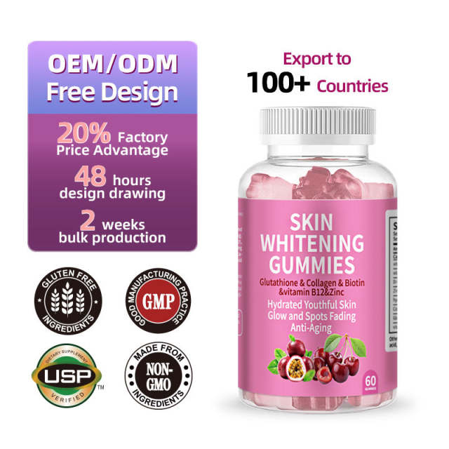 GlowBoost Whitening Gummies Hydrate, Brighten , Anti-Aging & Firmness Support with Vitamins + Collagen