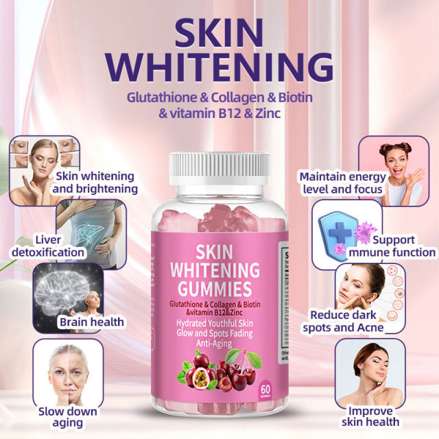 GlowBoost Whitening Gummies Hydrate, Brighten , Anti-Aging & Firmness Support with Vitamins + Collagen