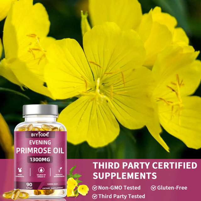 Evening Primrose Oil Herbal Supplement Soft Capsules