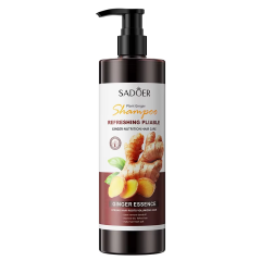 500ML Private Label Wholesale SADOER Smooth and Improves Dryness Ginger Shampoo for Hair
