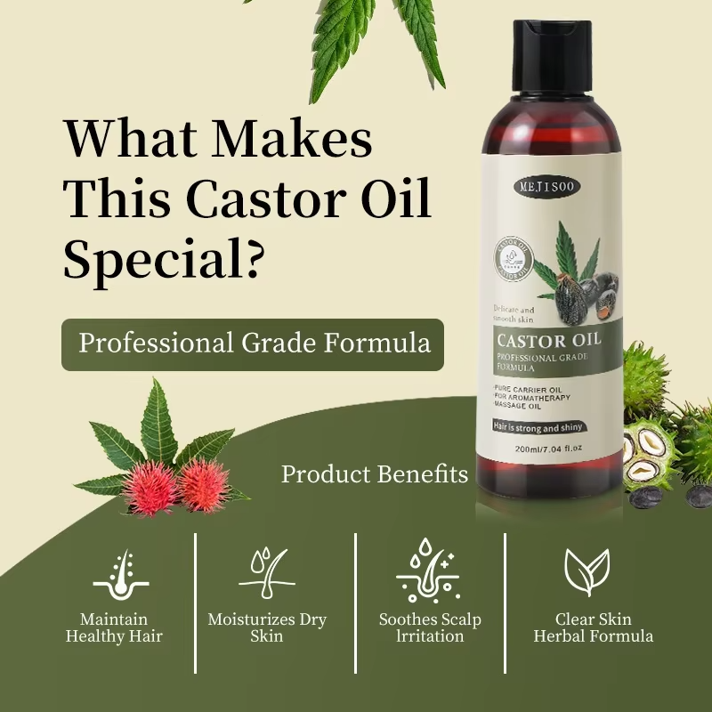 Jamaican Black Castor Oil for Hair Care Keratin Infused Essential Massage Oil for Dry Hair Nourishing Moisturizing Smoothing