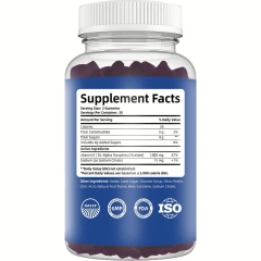 OEM Antioxidant Supplements Natural Blueberry Flavor Vitamin E Gummies Eye Health and Immune Function Support for Adults