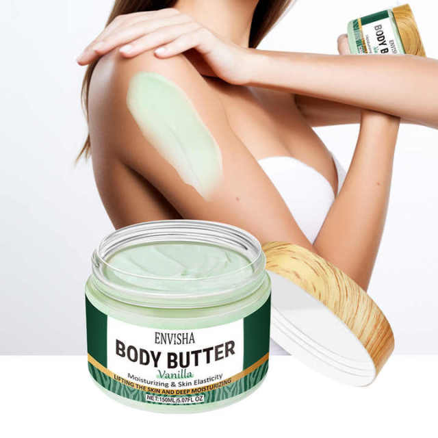 Vanilla Body Butter Cream Cross Border Moisturizing Firming Body Lotion in Stock Custom Logo Skin Moisturizing Lightening Cream