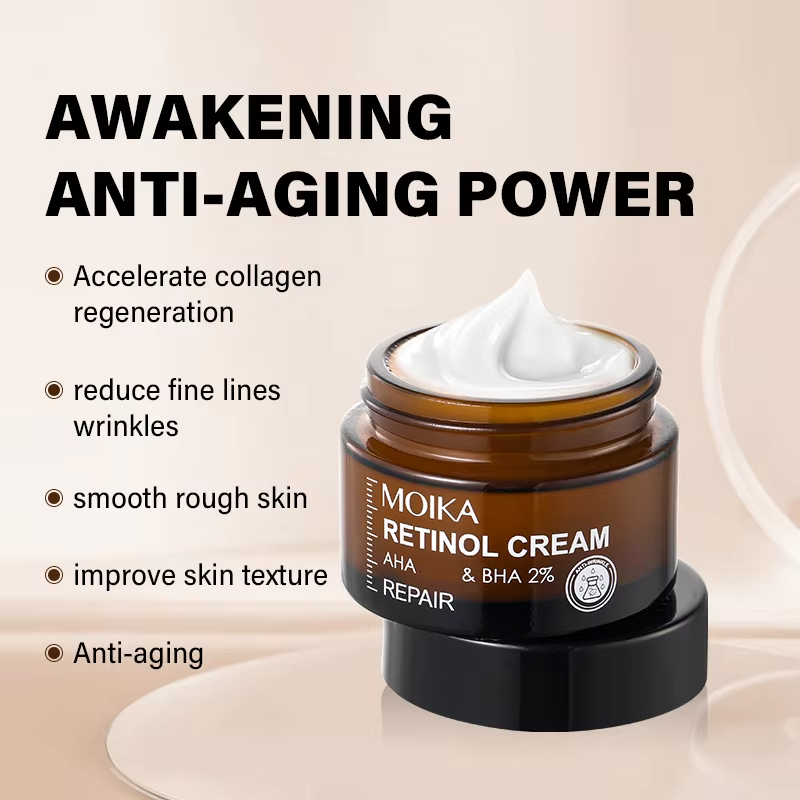MOIKA Wholesale Anti Aging Cream Anti Wrinkle Facial Cream Firming Repairing Skin Hyaluronic Acid Retinol Cream From Korea