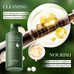 Wholesale Organic Natural Hair Care Deep Cleansing Avocado Moisturizing Anti Hair Loss Shampoo