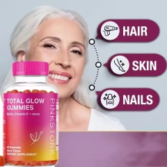 Vitahealthy OEM/ODM Private Label Factory Supply Healthcare Products Beauty Gummies Total Glow Gummies for Skin Care Beauty