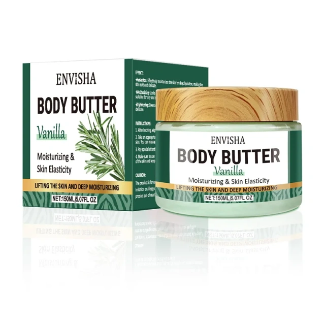 Vanilla Body Butter Cream Cross Border Moisturizing Firming Body Lotion in Stock Custom Logo Skin Moisturizing Lightening Cream