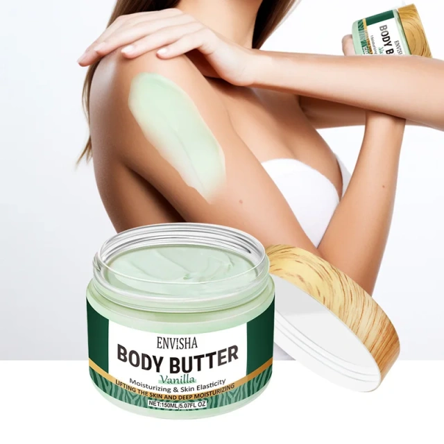 Vanilla Body Butter Cream Cross Border Moisturizing Firming Body Lotion in Stock Custom Logo Skin Moisturizing Lightening Cream