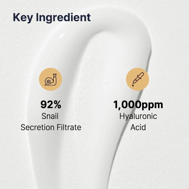 Private Label Snail Mucin 92% Moisturizer Daily Repairing Snail Face Cream