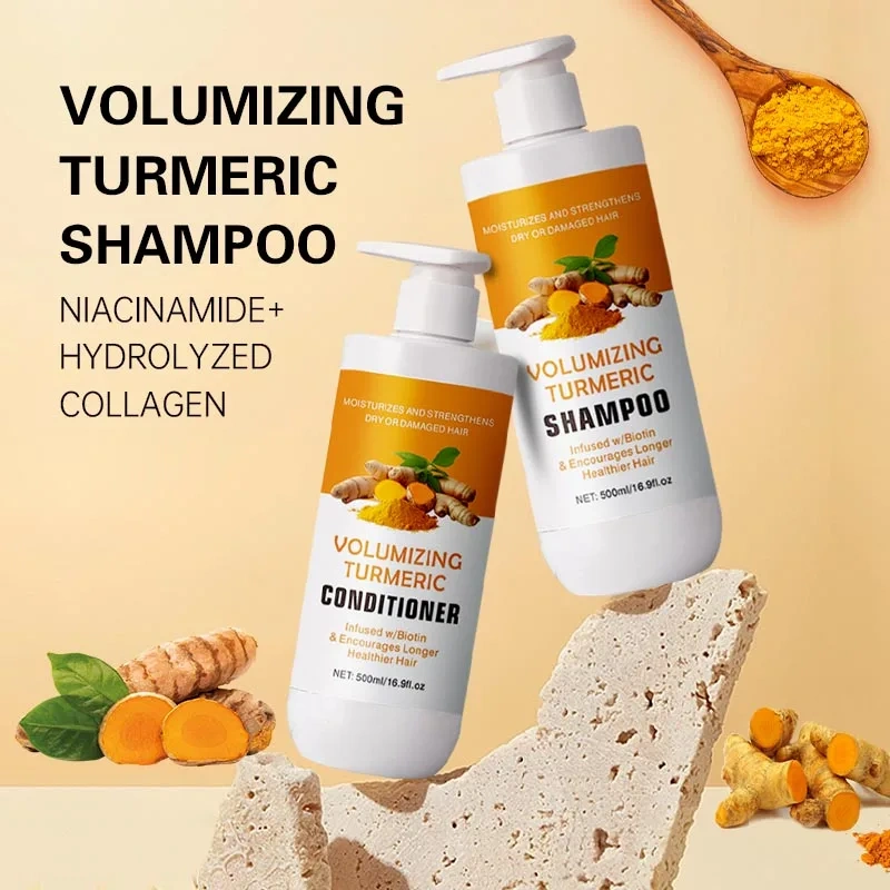 in stock Best-Seller Factory Shampoo Natural Ginger Scalp Care Anti-Dandruff Antioxidant Turmeric Shampoo Collagen Shampoo