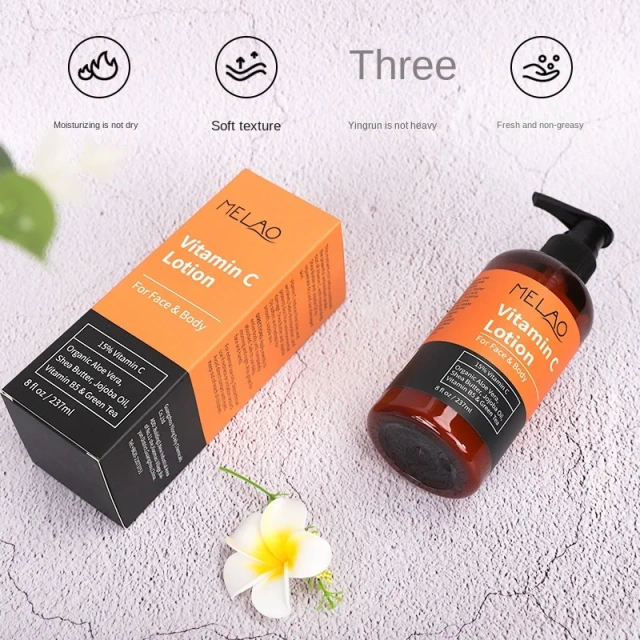 Cross-Border Hydrating VC Body Lotion Moisturizing Vitamin C Lotion for Dry Skin Refreshing Fragrance Not Greasy