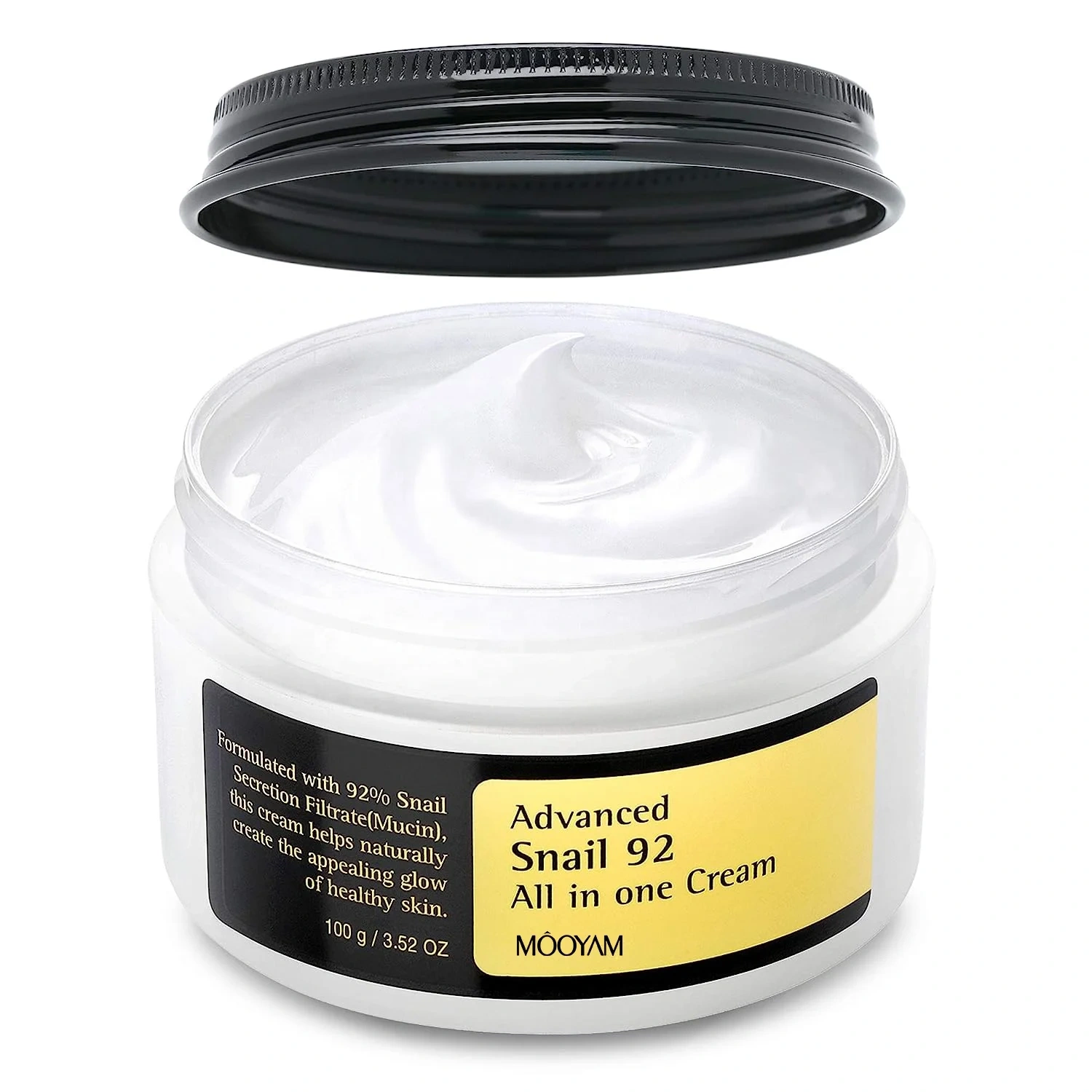 Private Label Snail Mucin 92% Moisturizer Daily Repairing Snail Face Cream