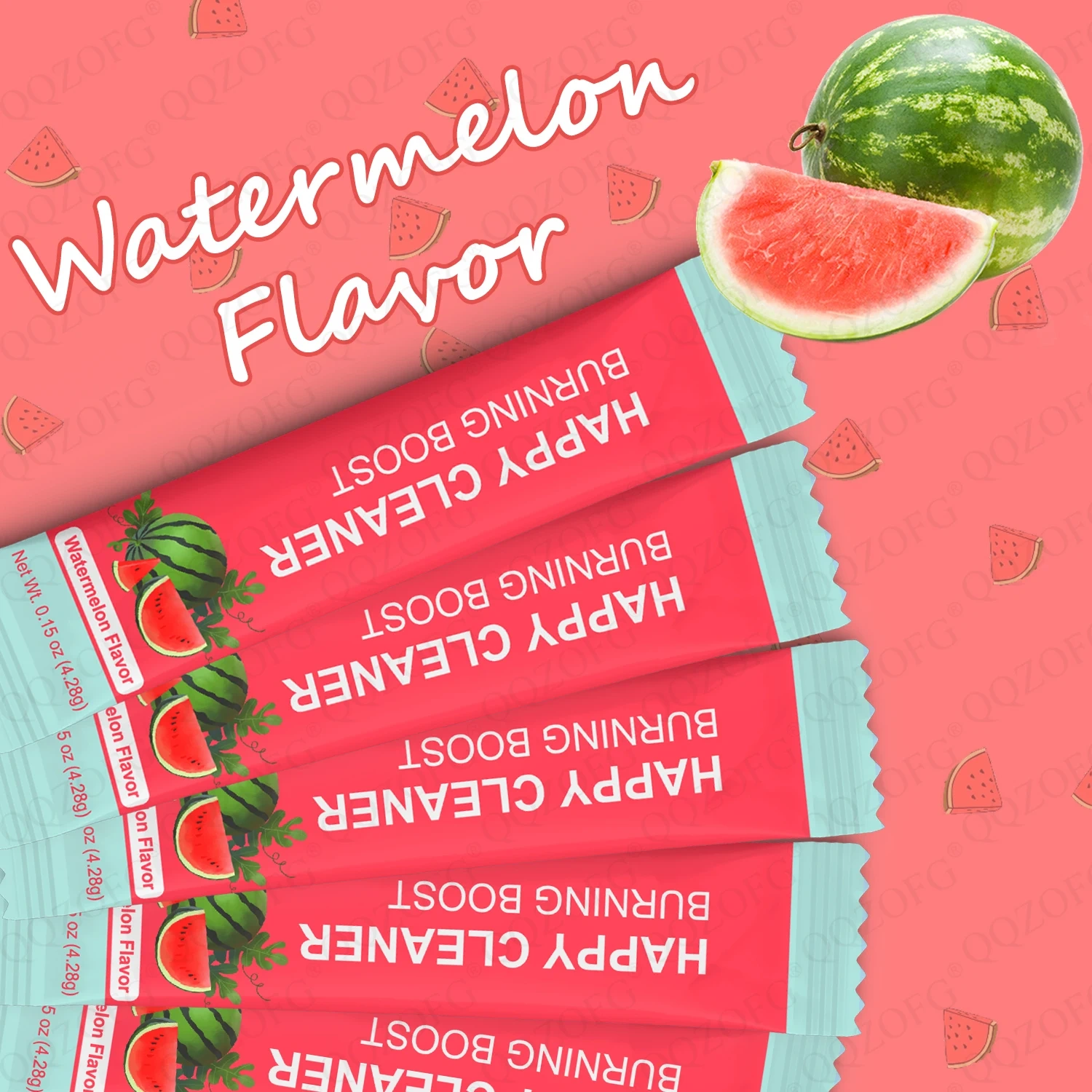 OEM Hot Sale Burning Boost Fruits and Vegetables Extract Watermelon Flavor Happy Cleaner Powder for Adult