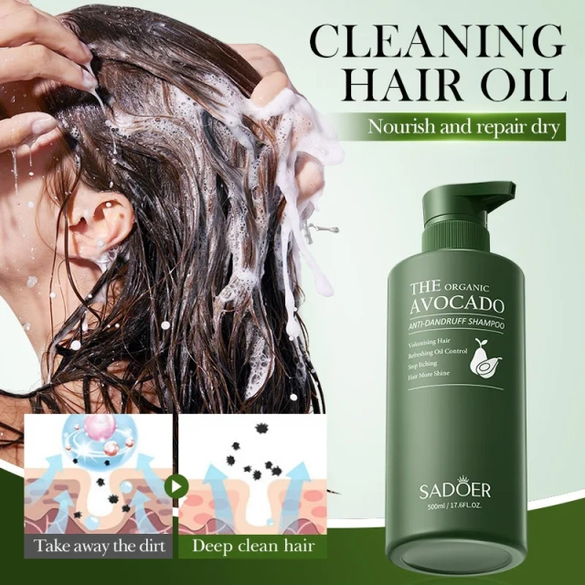 Wholesale Organic Natural Hair Care Deep Cleansing Avocado Moisturizing Anti Hair Loss Shampoo