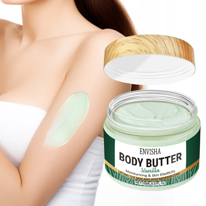Vanilla Body Butter Cream Cross Border Moisturizing Firming Body Lotion in Stock Custom Logo Skin Moisturizing Lightening Cream