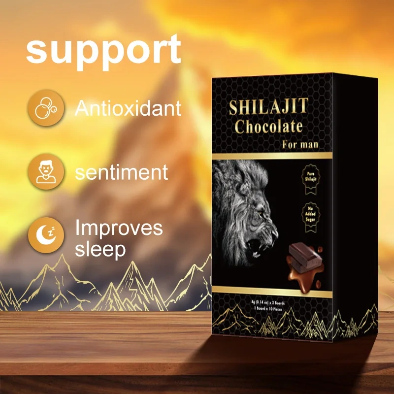 OEM Purest Himalayan Shilajit  Chocolate ,100% Pure Shilajit,Enhances Stamina &Athletic Performance,Shilajit Chocolate for Adult