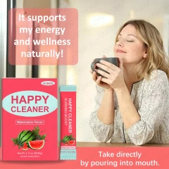 OEM Hot Sale Burning Boost Fruits and Vegetables Extract Watermelon Flavor Happy Cleaner Powder for Adult