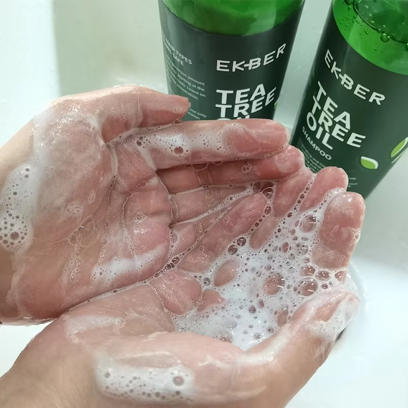 Hot Sale Oem Korean Hair Care Products Shampoo Conditioner Combo Tea Tree Oil Shampoo Natural Hair Conditioner and Shampoo Set
