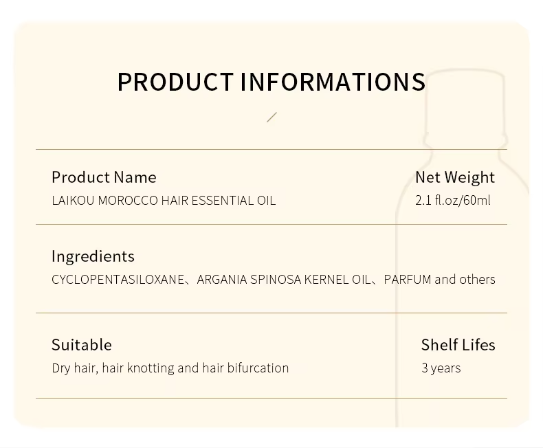 African Hair Care Products Scalp  Moisturizing Repair Oil for Hair Growth Morocco Argan Oil Coconut Oil 3 Years 2-IN-1