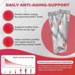 Sparkling NAD Hydration Drink | Tropical Flavor with Electrolytes & CoQ10