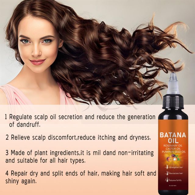 OEM Private Logo Organic Batana Oil Extract Hair Enhancement Serum Nourishing and Moisturizing Anti Hair Loss Products