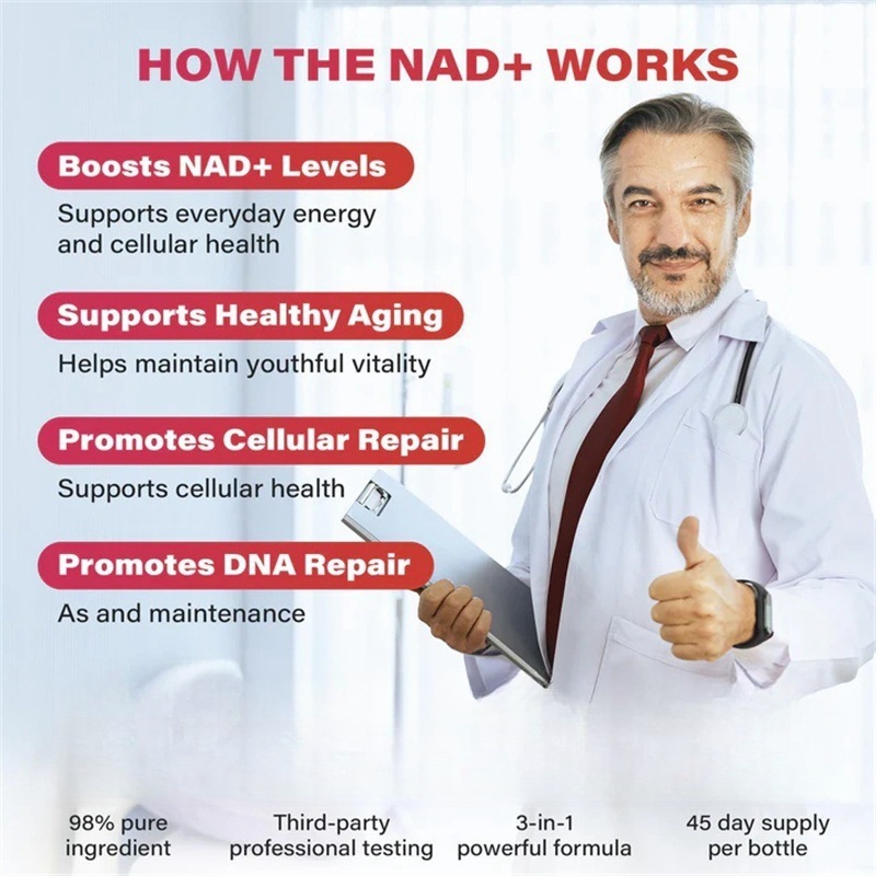Sparkling NAD Hydration Drink | Tropical Flavor with Electrolytes & CoQ10