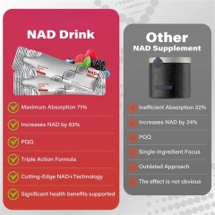Sparkling NAD Hydration Drink | Tropical Flavor with Electrolytes & CoQ10