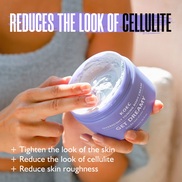 Overnight Toning Whip Body Cream KOEC 100ml Firming Tightening Nourishing Body Lotion for Loose Skin Tiktok Hotsale Body Butter