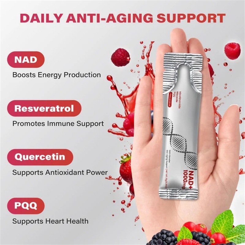 Sparkling NAD Hydration Drink | Tropical Flavor with Electrolytes & CoQ10
