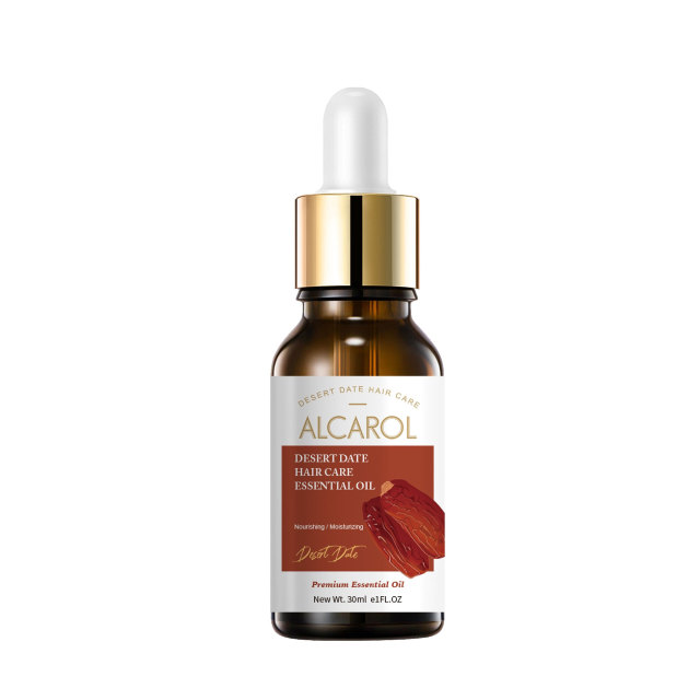 Private Logo Organic Desert Dates Hair Essential Oil Hair Growth Serum for Regrowth Nourishing Moisturizing Refreshing Hair Care