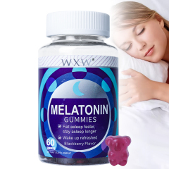 WXW Stock Low Fat&Low Sugar Melatonin Bear Gummies for Sleeping Nighttime Relaxation Gummies for Fall Asleep Naturally
