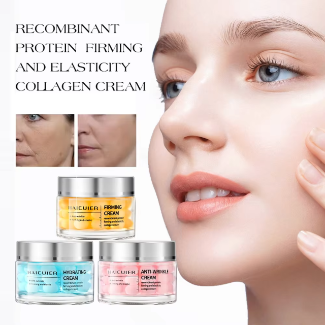 Wholesale Custom logo Korean Skin Care Products Face Cream & Lotion Anti-wrinkle Firming Collagen Facial Cream for Women Beauty