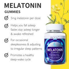 WXW Stock Low Fat&Low Sugar Melatonin Bear Gummies for Sleeping Nighttime Relaxation Gummies for Fall Asleep Naturally
