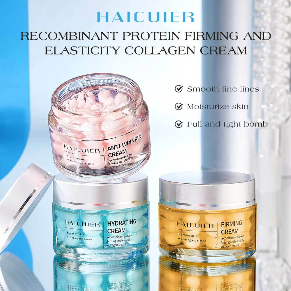 Wholesale Custom logo Korean Skin Care Products Face Cream & Lotion Anti-wrinkle Firming Collagen Facial Cream for Women Beauty