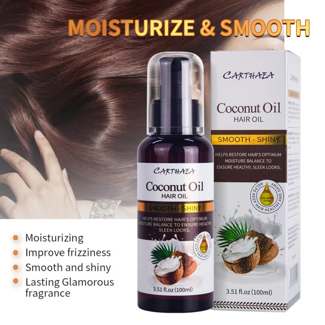 Best Selling Wholesale in Stock Serum Essential Oil Smooth Natural Organic Hair Oil