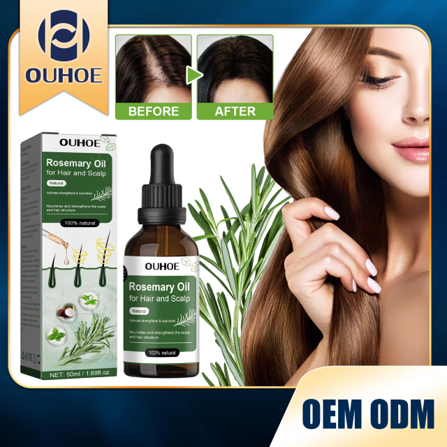 100% Natural Thickening Hair Growth Hair Scalp Care Rosemary Essential Oil for Hair Scalp Activate, Strengthen and Nourish