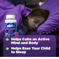 WXW Stock Low Fat&Low Sugar Melatonin Bear Gummies for Sleeping Nighttime Relaxation Gummies for Fall Asleep Naturally