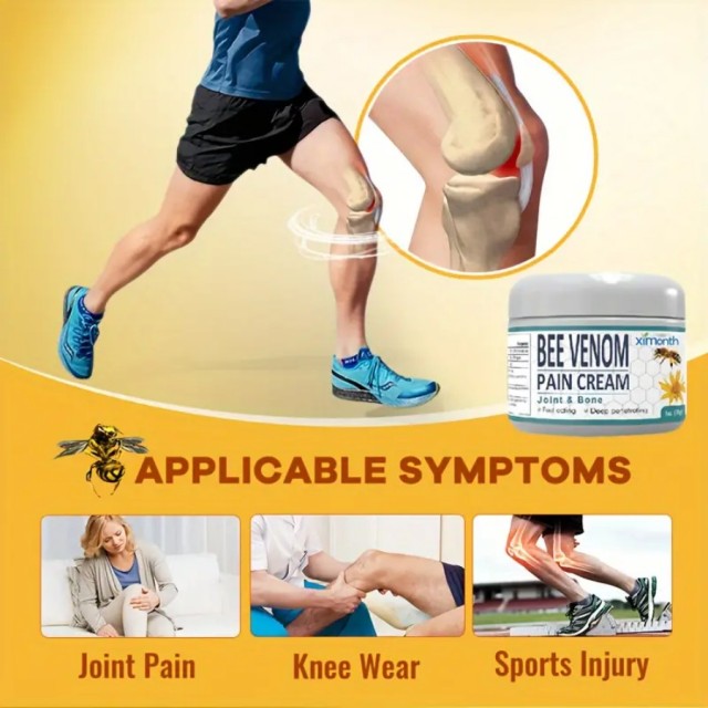 New Zealand Bee Venom Joint Relief Moisturizer, New Bee Venom Cream for Back, Neck, Hands, Feet Joints and More