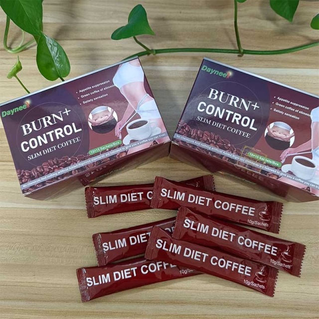 Best Selling Daynee Detox Slim Burn Tummy Instant Coffee Private Label Organic Herbal Slimming Weight Loss Coffee for Women