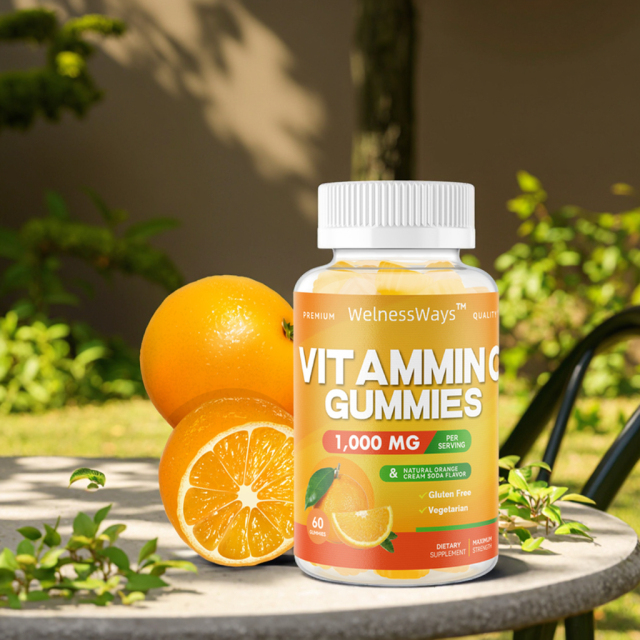 OEM Anti-Aging Vitamin C Gummies Best Multivitamin Candy with Collagen Factory Supply Private Label Healthcare Supplement