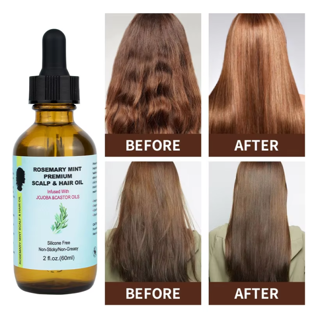 Private Label Pure Organic Natural Olive Rosemary Hair Care Shine Essential Oil Batana Hair Oil