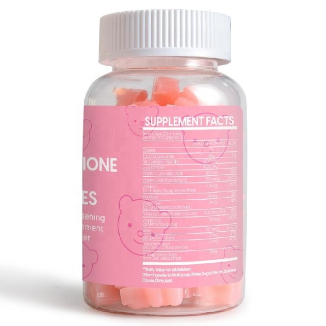 OEM ODM Effective Skin Lightening Supplement Vegan L-Glutathione 13 in 1 Whitening Gummies for   Booster