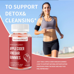 OEM Healthcare Supplement Apple Cider Vinegar Vitamins Gummies Keto Gummies with Mother for Fat Burning No Free Candy