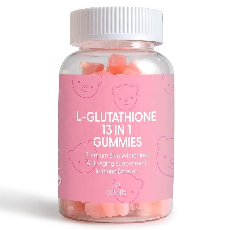 OEM ODM Effective Skin Lightening Supplement Vegan L-Glutathione 13 in 1 Whitening Gummies for   Booster