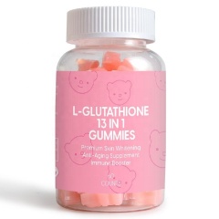 OEM ODM Effective Skin Lightening Supplement Vegan L-Glutathione 13 in 1 Whitening Gummies for   Booster