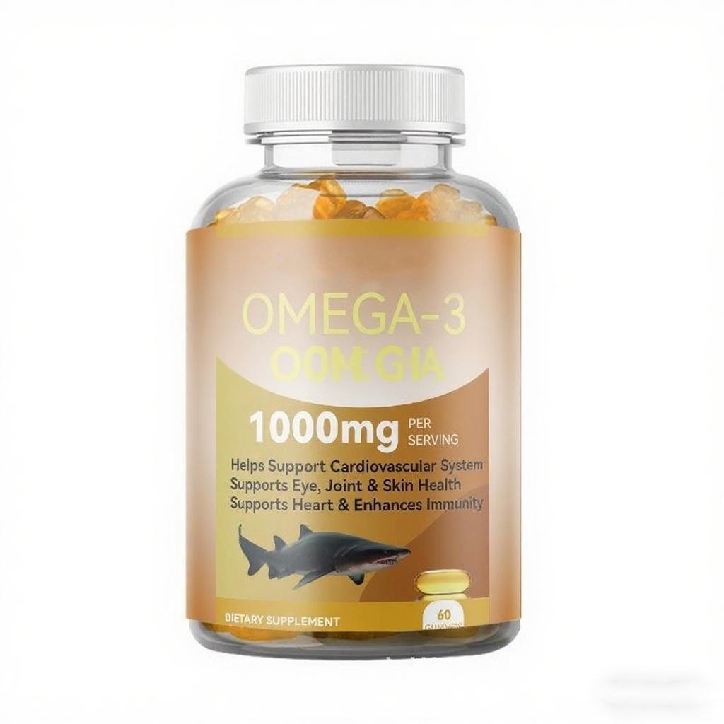 OEM Wholesale Fish Oil Omega-3 1000mg Halal Supplements Bulk Vitamins Omega3 Fish Oil Softgel Capsules
