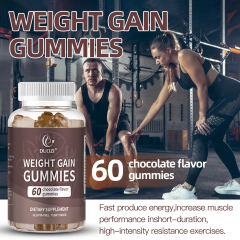 Advanced Weight Gain Gummies Build Muscle Mass, Boost Energy | L-Lysine, Gentian Root, Blessed Thistle