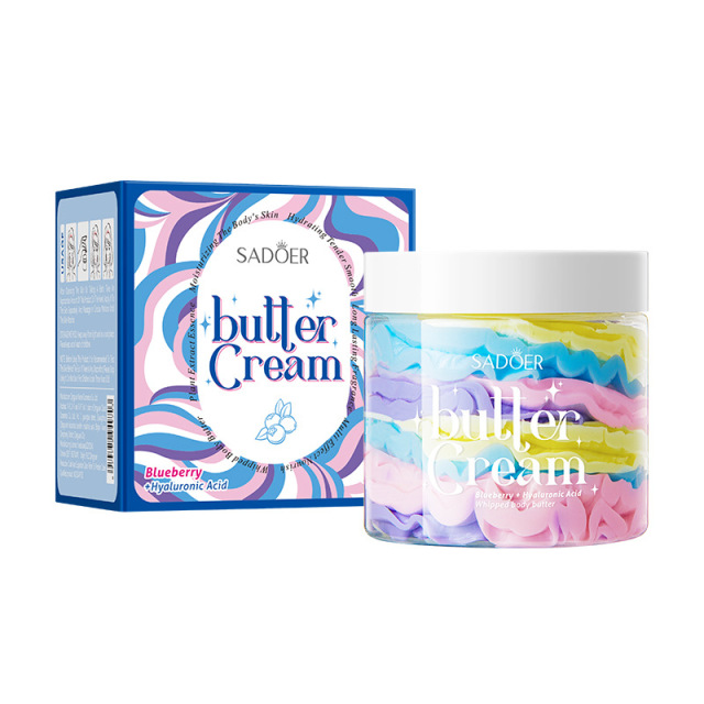 Hot Wholesale Customized Korean Skincare SADOER Botanical Blueberry Hyaluronic Acid Moisturizer Creamy Moisturizer 100ml