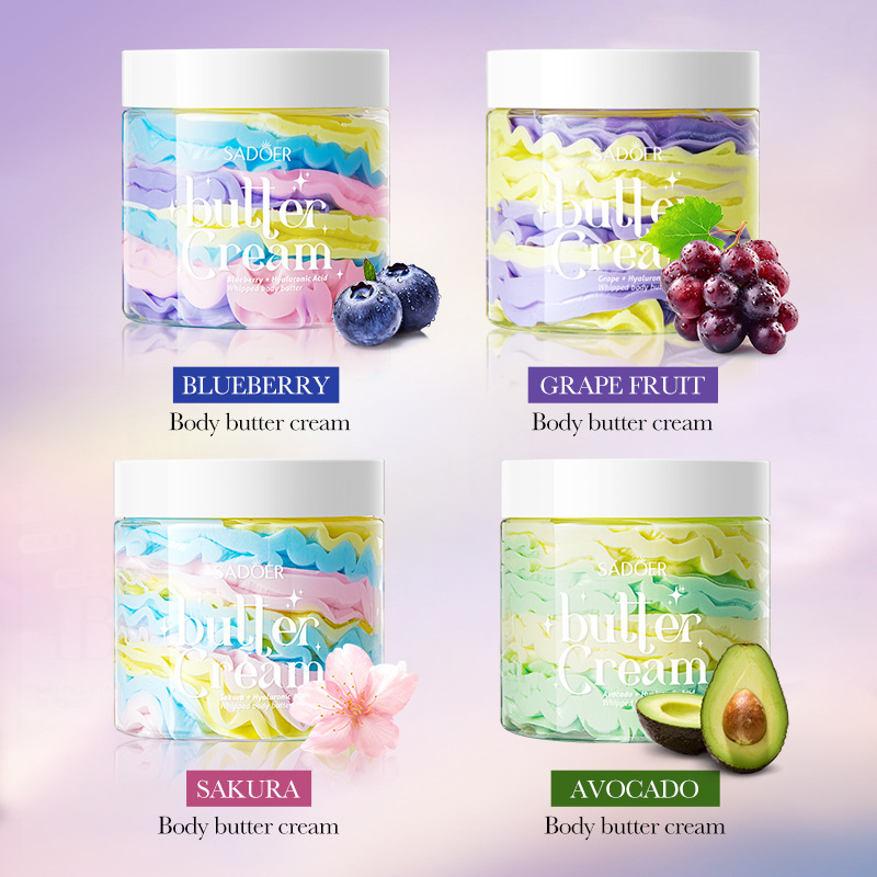 Hot Wholesale Customized Korean Skincare SADOER Botanical Blueberry Hyaluronic Acid Moisturizer Creamy Moisturizer 100ml